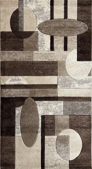covor geometric maro bej 160x230 cm