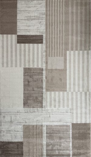 covor geometric bej crem 160x230 cm