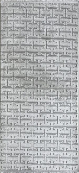 covor geometric crem gri 160x230 cm