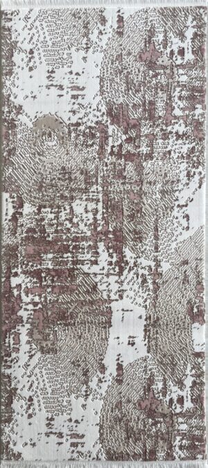covor vintage abstract maro crem 160x230 cm
