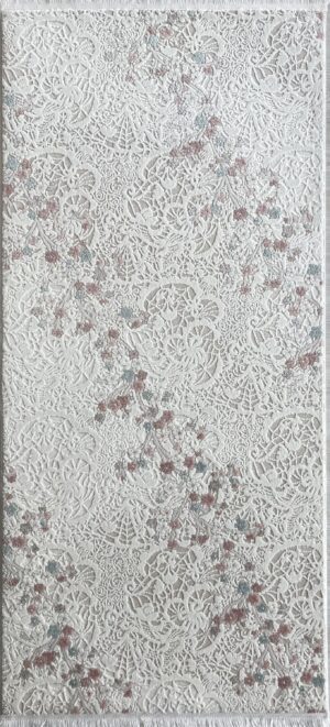 covor floral vintage crem roz 160x230 cm