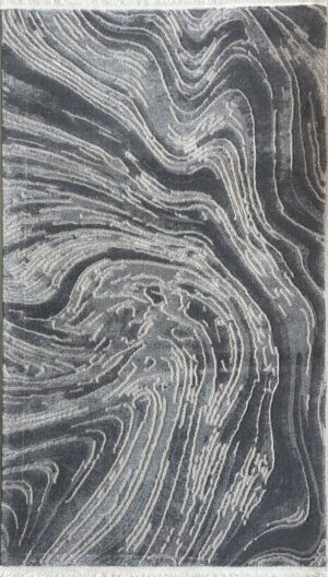 covor marmorat gri negru 160x230 cm