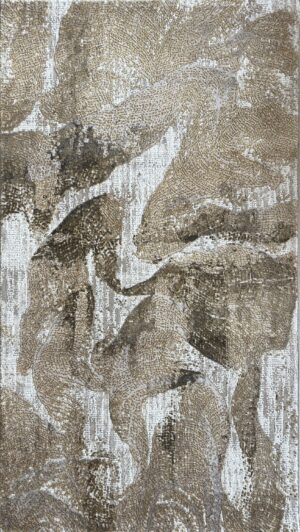 covor abstract bej auriu 160x230 cm