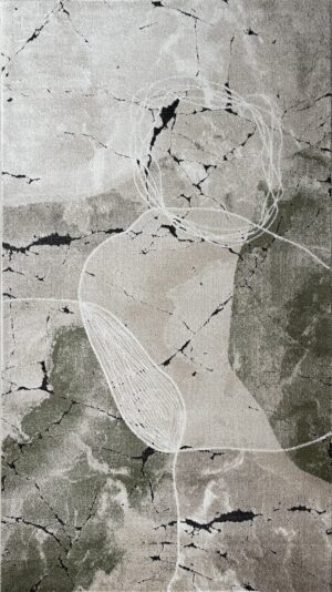 covor modern marmorat gri verde 160x230 cm